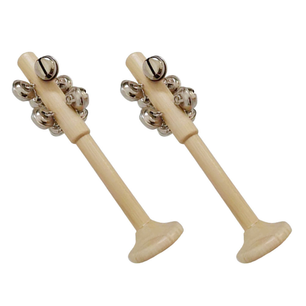 Musical Instrument For Toddlers - 2 clochettes en bois, instrument de