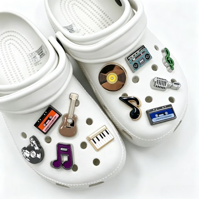 Musical Instrument Veena - Breloques et accessoires 3D pour chaussures,
