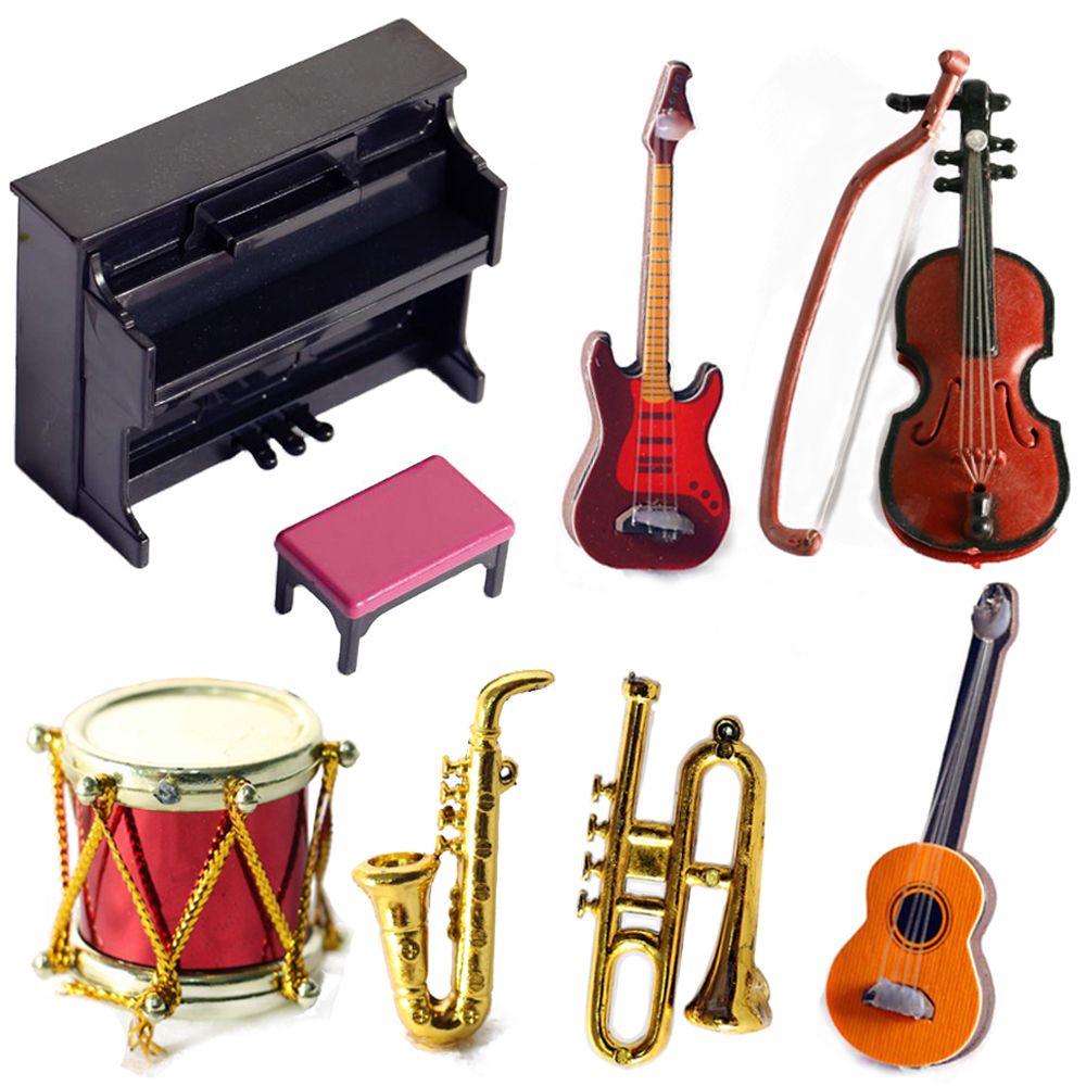Musical Instrument Veena - Instruments de musique miniatures, échelle 1/12,