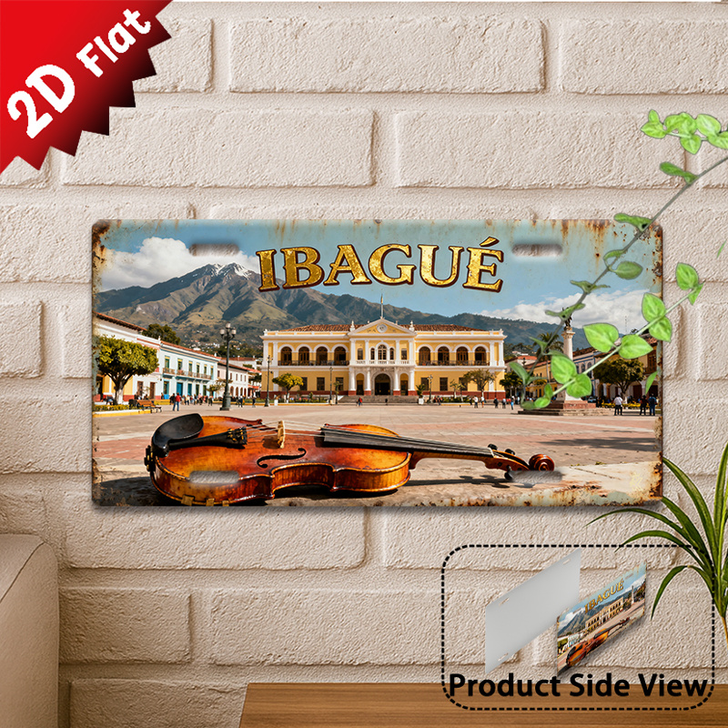 Musical Instrument Sign - 1 plaque murale en métal sur