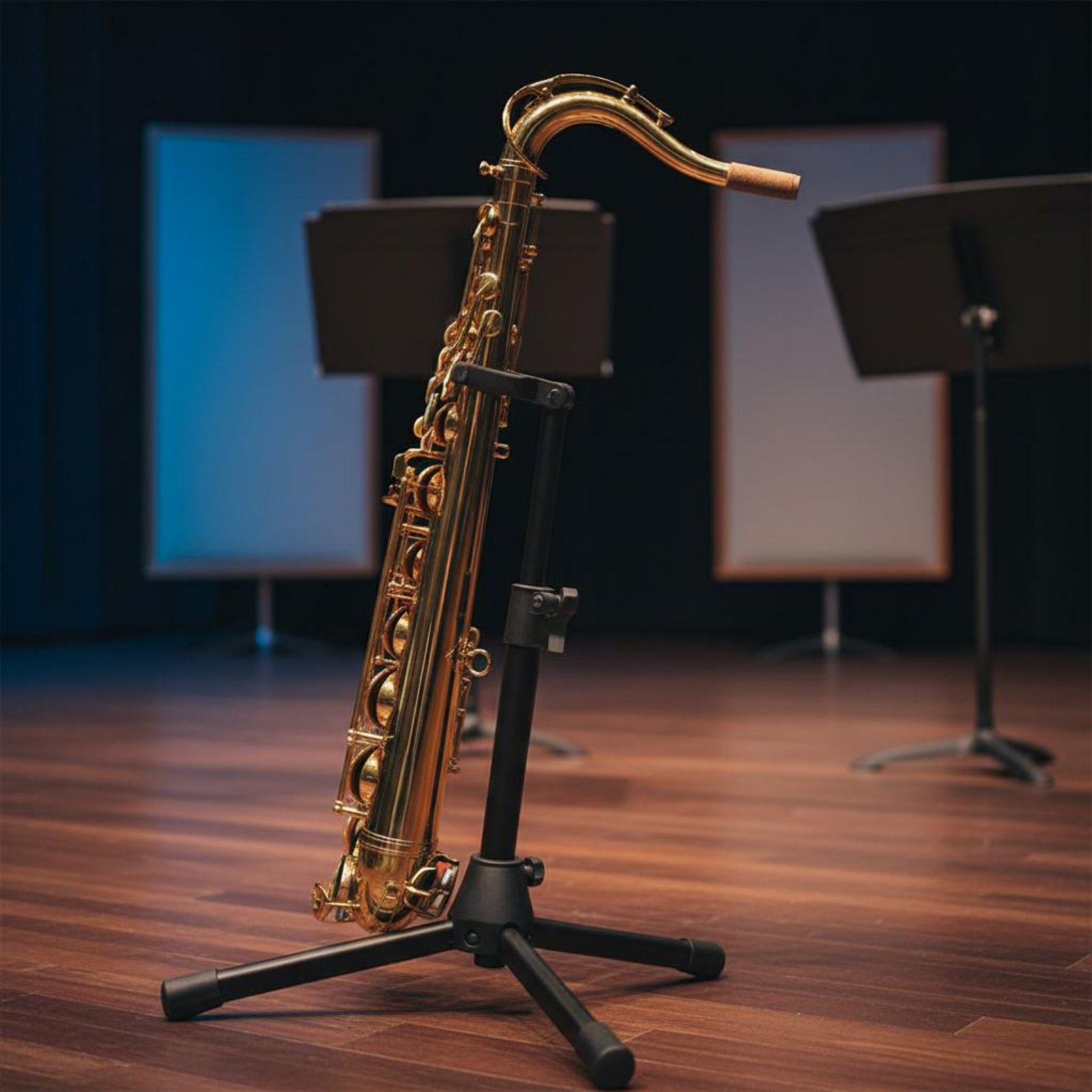Musical Instrument Ending In A - Collier de saxophone ténor en laiton,