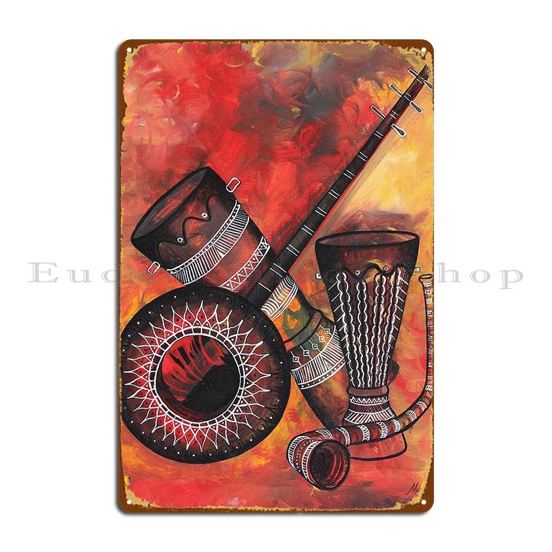 Musical Instrument Sign - Panneau métallique pour Instrument de musique,