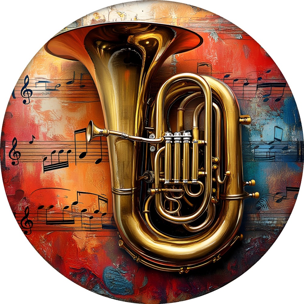 Musical Instrument Sign - Plaque en métal vintage durable, décoration