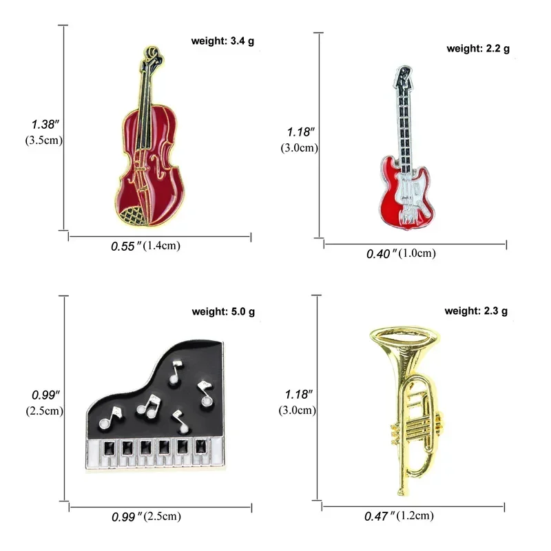Épingles en émail de piano JEV - Musical Instrument Veena avis et prix