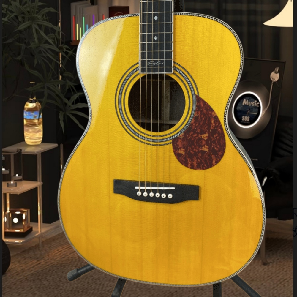 Guitare acoustique jaune faite - Musical Instrument For Beginners avis et prix