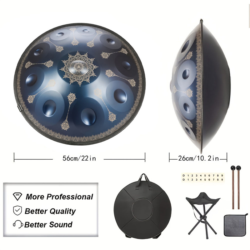 Tambour Handpan 10 notes 22 po - Musical Instrument For Beginners avis et prix