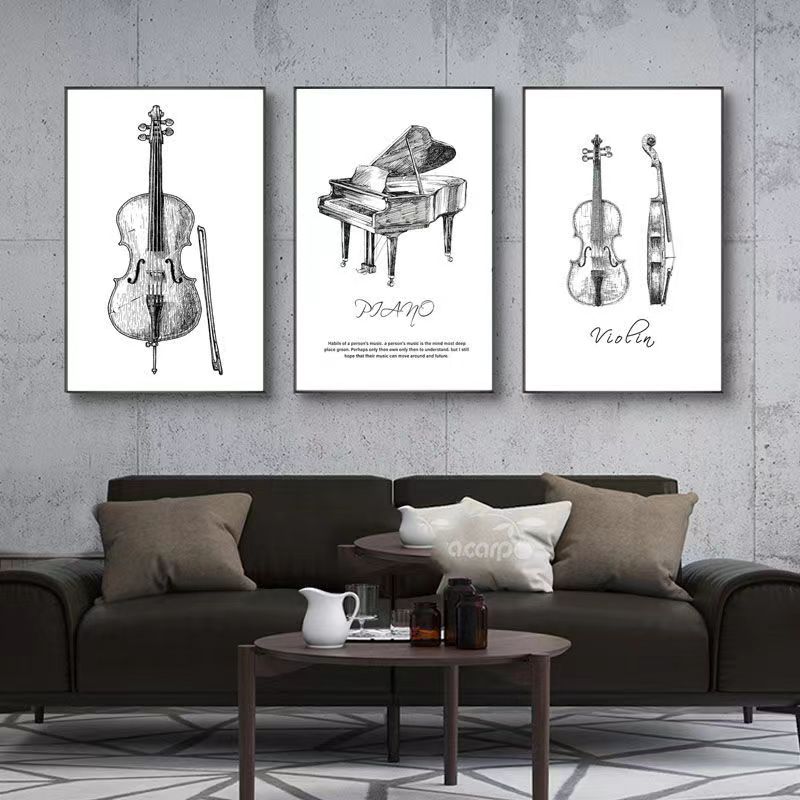 Peinture sur toile moderne min - Musical Instrument Veena avis et prix