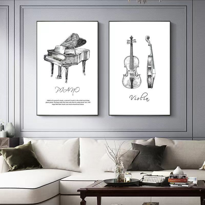 Peinture sur toile moderne min - Musical Instrument Veena avis et prix