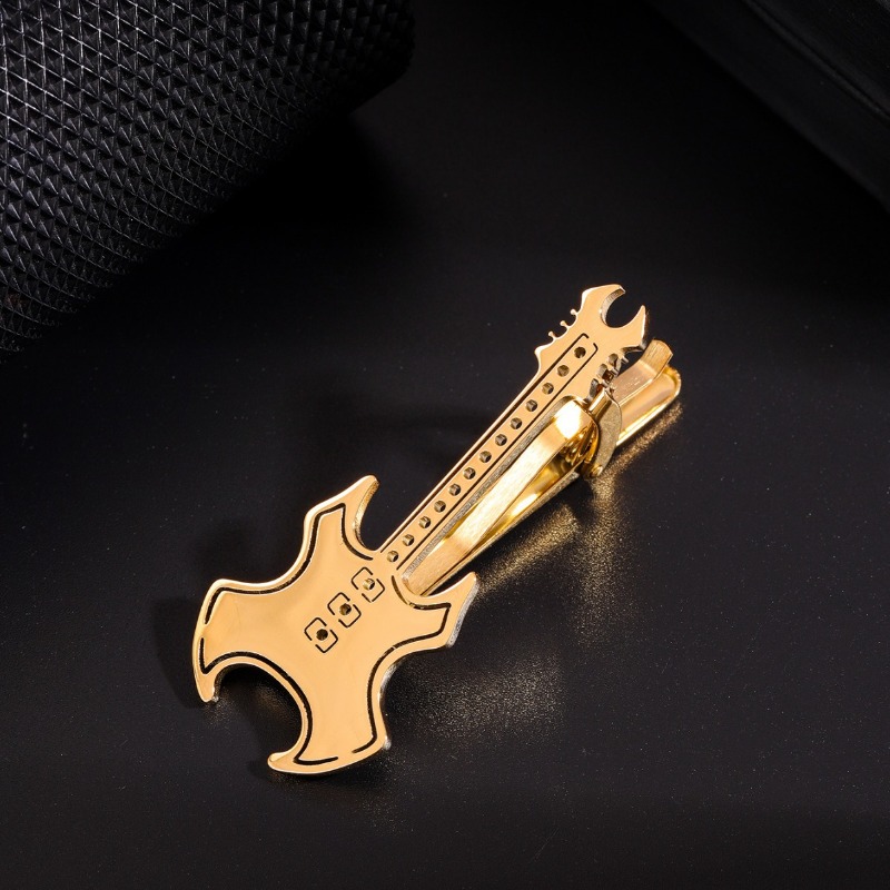 Pince à cravate en acier titan - Musical Instrument Ending In A avis et prix