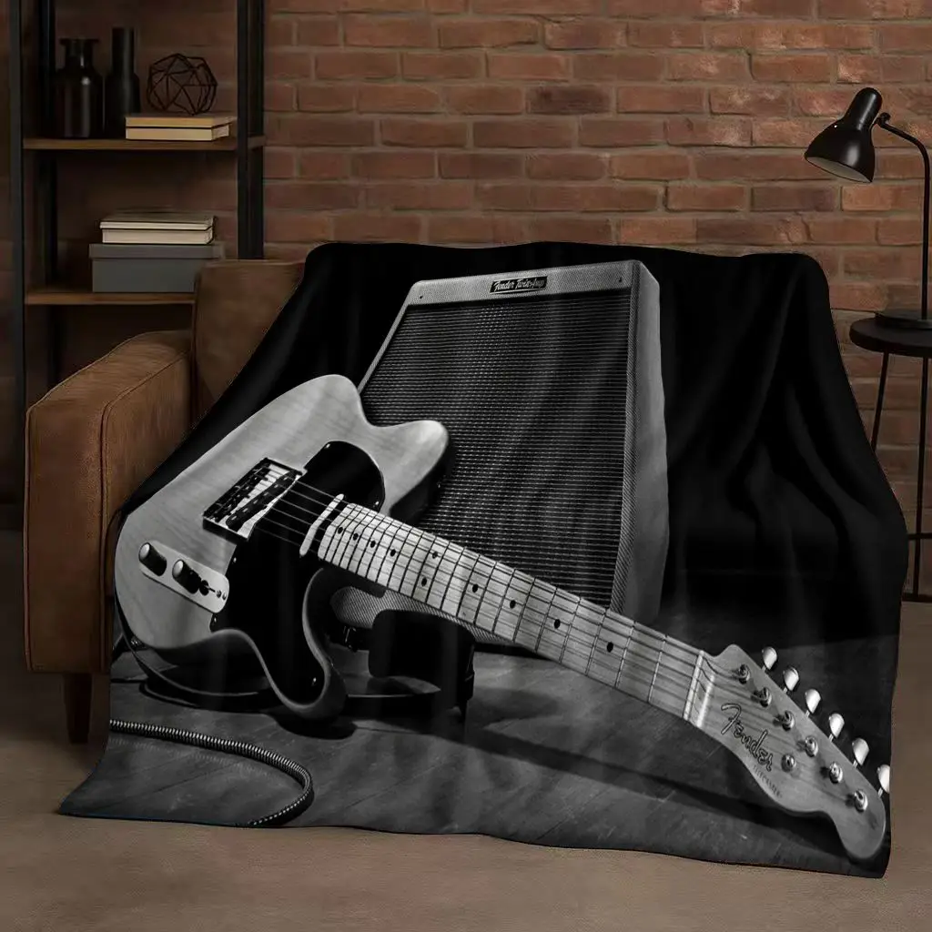 Couverture en flanelle HD F-Fe - Musical Instrument Sign avis et prix