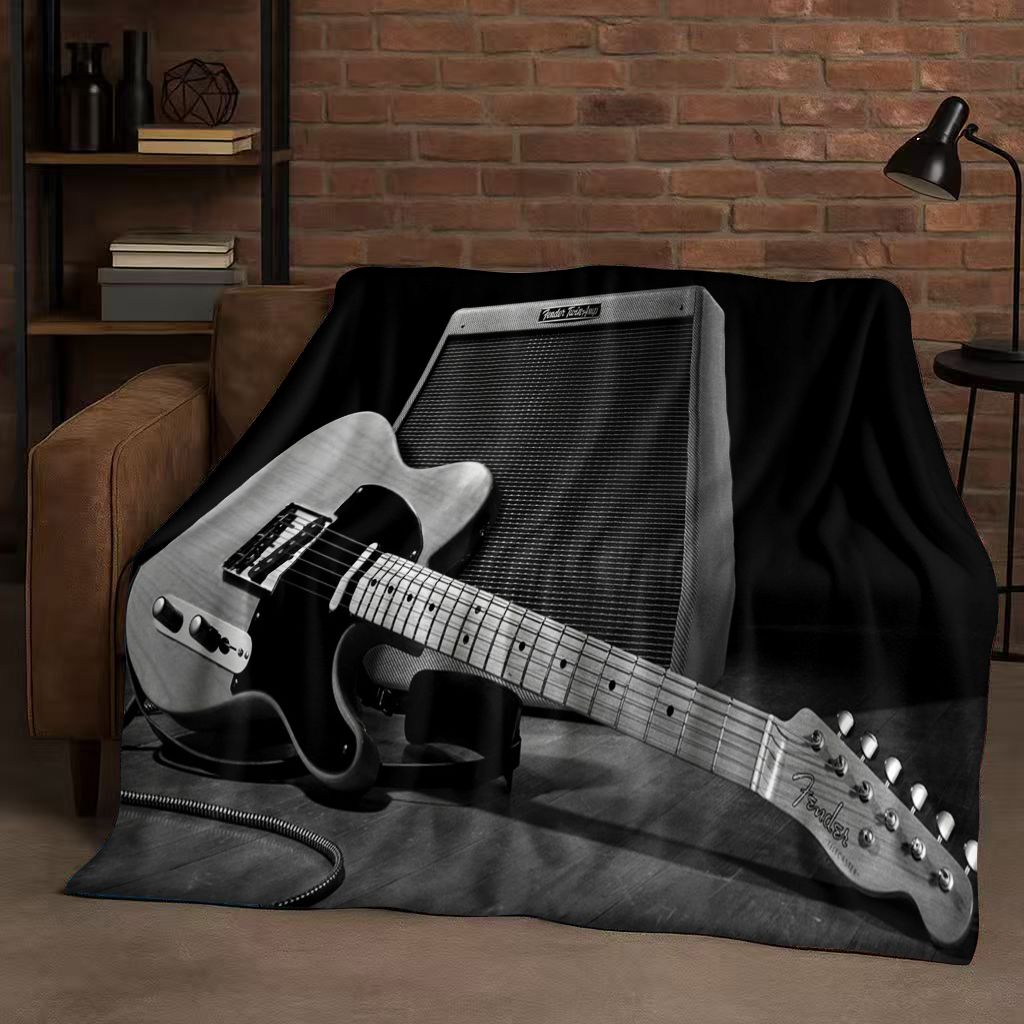 Couverture en flanelle ultra d - Musical Instrument Sign avis et prix